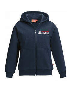 Kapuzenjacke Kinder - unisex (Gr. 116-164) - 70/30 (navy, malibu, rot)