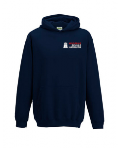 Kapuzenpullover Kinder (Gr. 116-152) - 80% BW/ 20% PES (navy,red)